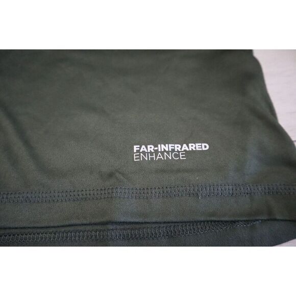 Cuddl Duds Mens Sz M Dk Olive Green Far-Infrared Enhance L/S Pajama Crewneck Tee - Picture 5 of 8